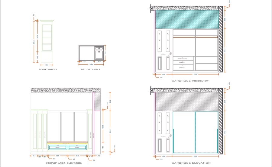 Step Up Area Drawing